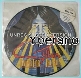 GILLAN: Living for the city 7" (Stevie Wonder cover) + Breaking Chains. PICTURE DISC. Check video