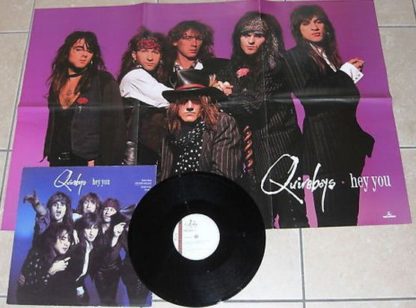 QUIREBOYS: Hey You 12" + HUGE double POSTER (+ Sex Party + LIVE version of Hoochie Coochie Man). Check video clip