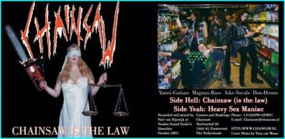 CHAINSAW: Chainsaw Is The Law 7". CLASSIC Thrash Metal. CHECK exclusive audio