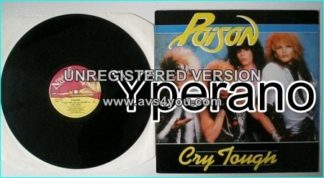 POISON: Cry Tough 12"EP 1987, US GLAM ROCK. Includes: Look What The Cat Dragged In Cry Tough (US Remix) check VIDEO