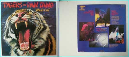 TYGERS OF PAN TANG: Wild Cat LP SIGNED, autographed. Check samples
