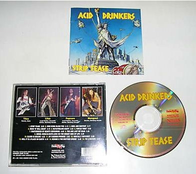 ACID DRINKERS: Strip Tease CD. good time Heavy Metal. Unique cover versions Seek and Destroy (Metallica) (Monty Pythons)