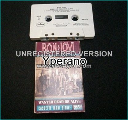 BON JOVI: Wanted dead or alive (includes never before realeased acoustic n Live Versions) U.S. tape