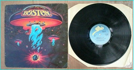 BOSTON: S/T [Classic Debut LP album. Timeless Hard Rock. Includes "More Than A Feeling"] Check video
