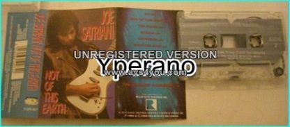 JOE SATRIANI: Not Of This Earth [Tape]. 1st album for this guitar virtuoso. Check samples