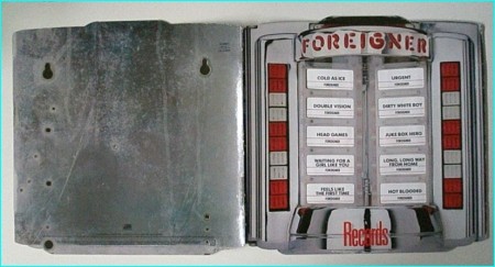 FOREIGNER Records LP (Best Of) Die-cut packaged as a gate fold 12" LP