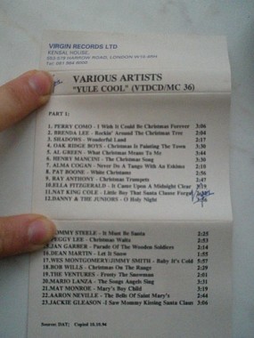 Yule Cool VARIOUS ARTISTS Christmas songs (Virgin Records 1994)