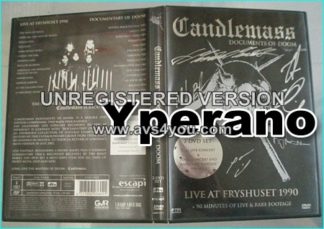 CANDLEMASS: documents of doom DOUBLE DVD SIGNED