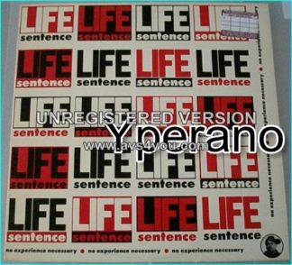 LIFE SENTENCE: No experience necessary LP inner w. lyricsRARE LISTEN TO ALL SONGS
