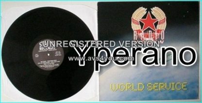 RADIO MOSCOW: World Service [1st RARE L.P Status Records. Diamond Head guitarist. SIGNED / autographed] HIGHLY RECOMMENDED