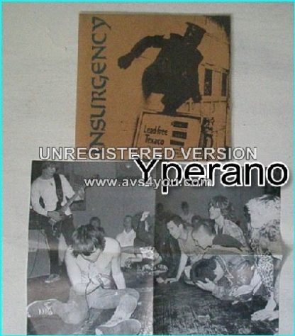 INSURGENCY: insurgency 7" 1990 relentless punk. 4 brutal songs n poster w. band live photo lyrics. Check all samples