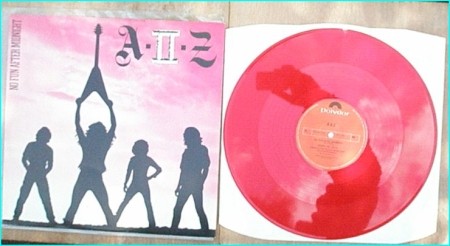 A-II-Z: No Fun After Midnight 12" Red Vinyl. RARE N.W.O.B.H.M. Check sample