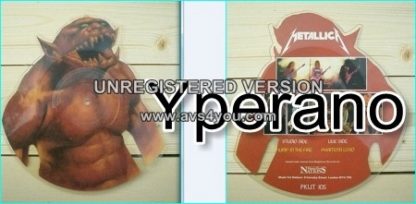 METALLICA: Jump in the fire Shaped Picture Disc. First pressing, no bar code. PKUT 105