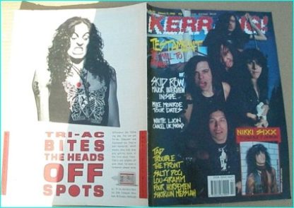 KERRANG - No.272 JAN 13 1990 (Testament Cover, Motley Crue, Trouble, Skid Row, White Lion, TAD, Salty dog, Shotgun Messiah