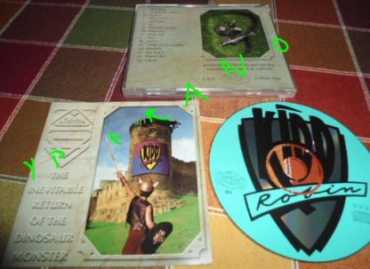 KIDD ROBIN: The Inevitable Return of the dinosaur monster CD. Christian Metal. Rare Independent. Dokken, Stryper. Check samples