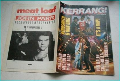 KERRANG NO. 127 AUG 1986 (AEROSMITH / RUN DMC, Aerosmith, Q5, Savatage, Cinderella, MSG, Megadeth, Bon Jovi, Van Halen