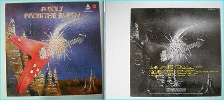 A BOLT FROM THE BLACK LP. RARE 12" N.W.O.B.H.M. Thunderbolt Records 1984. Samson, Heretic, Tractor, Underdog, Task Force etc.