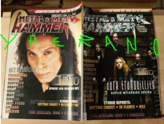 Metal Hammer 211, 7/2002 July. Dio on cover, Dark Tranquillity on cover, In Flames, Rotting Christ, Pantera, Warlord, Arcturus