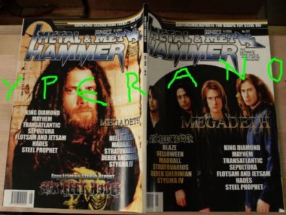 Metal Hammer 197, 5/2001 May Megadeth on cover, Six Feet Under on cover, Opeth, King Diamond, Helloween, Stratovarius, Sepultura