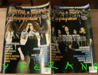 Metal Hammer 202, 10/2001 Oct. Queensryche on cover, Anathema on cover, Manowar, Kreator, Therion, Saxon, Virgo, Armored Saint