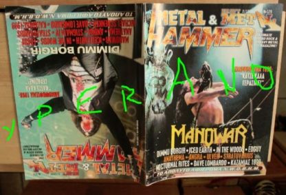 Metal Hammer 170, 2/99 Feb 1999. Manowar on cover, Dimmu Borgir on cover, N.W.O.B.H.M. special, Iced Earth, Anathema, Edguy