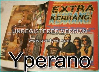 KERRANG - Extra Kerrang No.2 Motorhead (cover), Elp, Deep Purple, Def Leppard, Ratt, Whitesnake, Venom