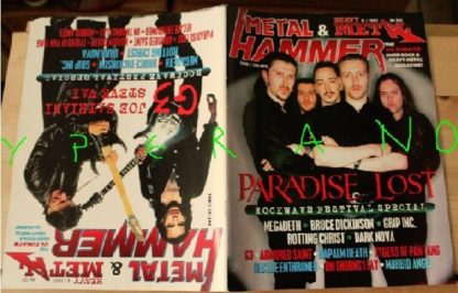 Metal Hammer 151, 8/97 Aug 1997. Paradise Lost on cover, Joe Satriani Steve Vai on cover, Rockwave Festival, Kreator, Winger