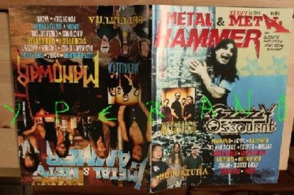Metal Hammer 156, 1/98 January 1998. Ozzy Osbourne on cover, Manowar on cover, Metallica, Sepultura, AC/DC, Iced Earth, Exciter
