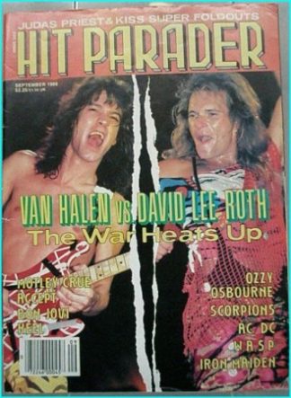 Hit Parader September 1986 Van Halen vs. David Lee Roth, Motley Crue, Accept, Bon Jovi, Keel, Ozzy Osbourne, AC/DC, W.A.S.P