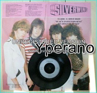 SILVERWING: That's Entertainment + Flashbomb Fever. 7" Double A sided single. Limited Posterbag Pic Sleeve 1982. .