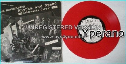 THE ROADHOLDERS: Rhythm and speed + Motorcycle girls! 7". 1000 on Red Vinyl. Rocky Rhythm's post-Revillos band.