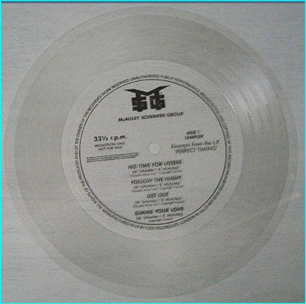MSG: excerpts from the Perfect timing LP FLEXI DISC