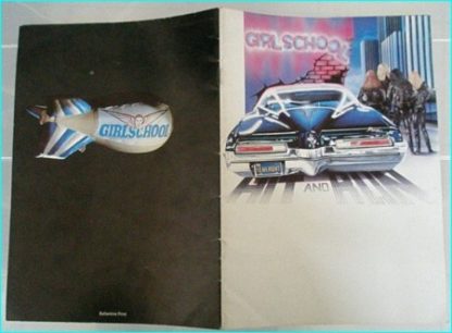 Girlschool: Hit and Run tour programme 1981 N.W.O.B.H.M.