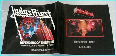 Judas Priest European Tour 1983 - 1984 Tour programme SIGNED autographed
