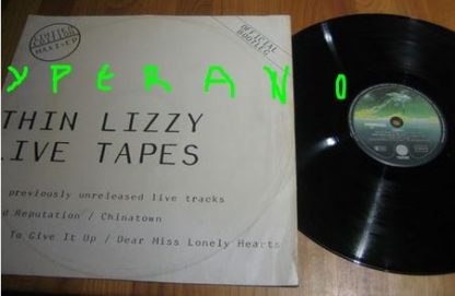 THIN LIZZY: Live tapes official bootleg 12"