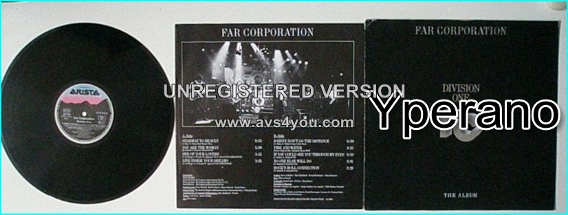 FAR CORPORATION: Division One LP Toto, MSG members. half original compositions, half famous cover songs! s + videos