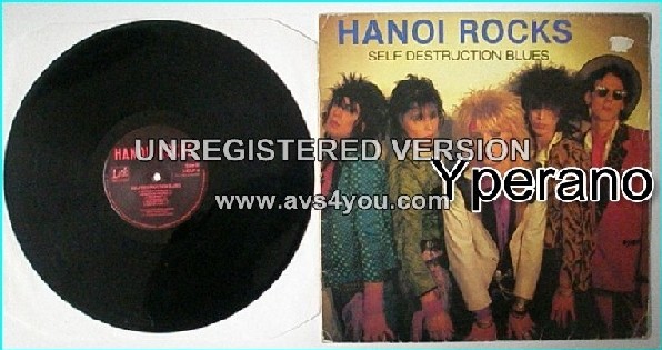 HANOI ROCKS: Self Destruction Blues LP By far the best Hanoi Rocks album ever. Rare version on Lick Records. s.