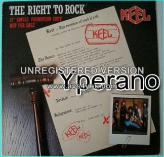 KEEL: The right to rock 12" (Full promo cover). RARE. Check video