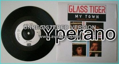GLASS TIGER: My Town 7" (featuring Rod Stewart). PROMO!!!! Check video.