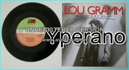 Lou GRAMM: Midnight Blue 7" PROMO (Rare solo promo. Foreigner singer. PROMO) Check video.