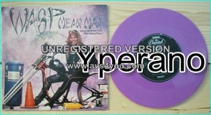 W.A.S.P: Mean Man 7" [Special Means Test Pack with Coloured PURPLE Vinyl Ltd edition UK + Jethro Tull cover. Check video