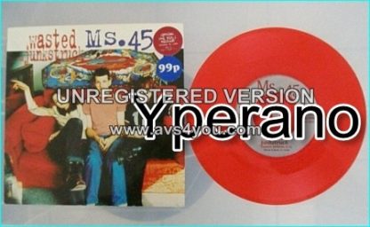 MS.45: Wasted 7" + Junkstruck [Special Red vinyl edition. Produced By Steve Harris]