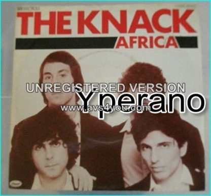 The KNACK Africa 7" Rare German 7" .