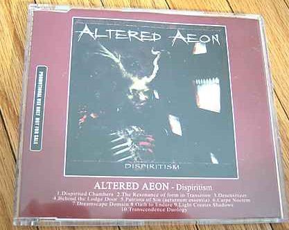 ALTERED AEON: Dispiritism CD PROMO. Killer Thrash Metal..