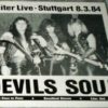 EXCITER: Devils Soul CDR. Live in Stuttgart Germany 1984 -85. Free £0 for orders of £150+