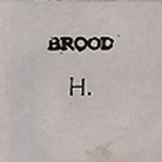 BROOD: H CD post punk in stylish DIY digipack packaging.