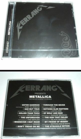 Kerrang Presents Metallica The Black Album Covered Cd 12 Check Audio Yperano Records