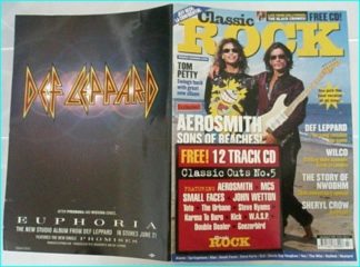 CLASSIC ROCK magazine 5 (July 1999) with CD. Aerosmith. N.W.O.B.H.M special, Def Leppard, MICHAEL SCHENKER, E.L.O-.