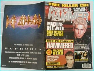 Metal Hammer July 1999 issue 64. MACHINE HEAD. Ozzy, Paradise Lost, Red Hot Chili Peppers, Machine Head, Def Leppard, S.O.D.