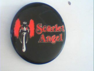 Scarlet Angel: Pin Button. Free for orders of £35+